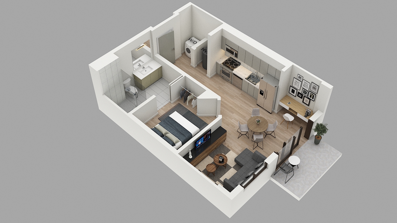 Apartment 0612 floorplan